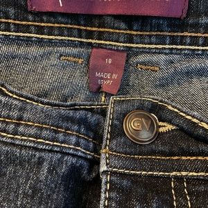 Women’s Gloria Vanderbilt Dark Wash Blue Jeans 18 Short